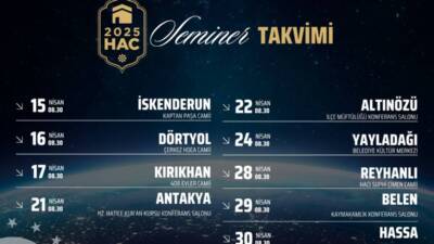 Hatay İl Müftülüğü, 2025 yılı hac farizasını yerine getirecek vatandaşlar