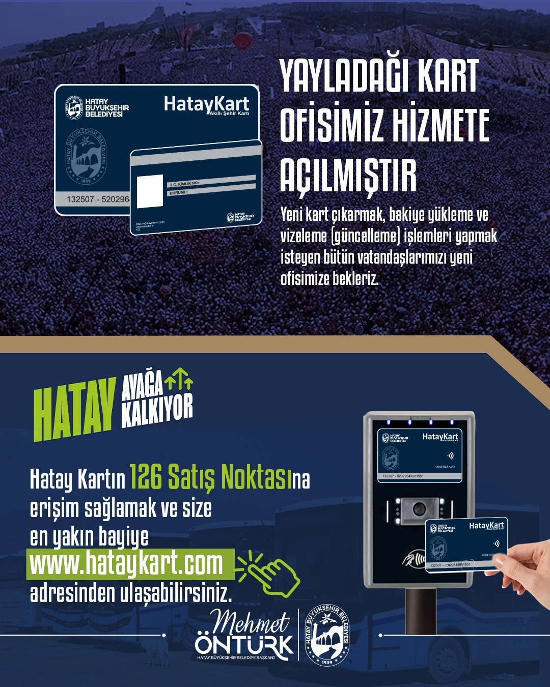 Vatandaşlara daha kolay ve hızlı hizmet hedefiyle çalışmalarını sürdüren Hatay