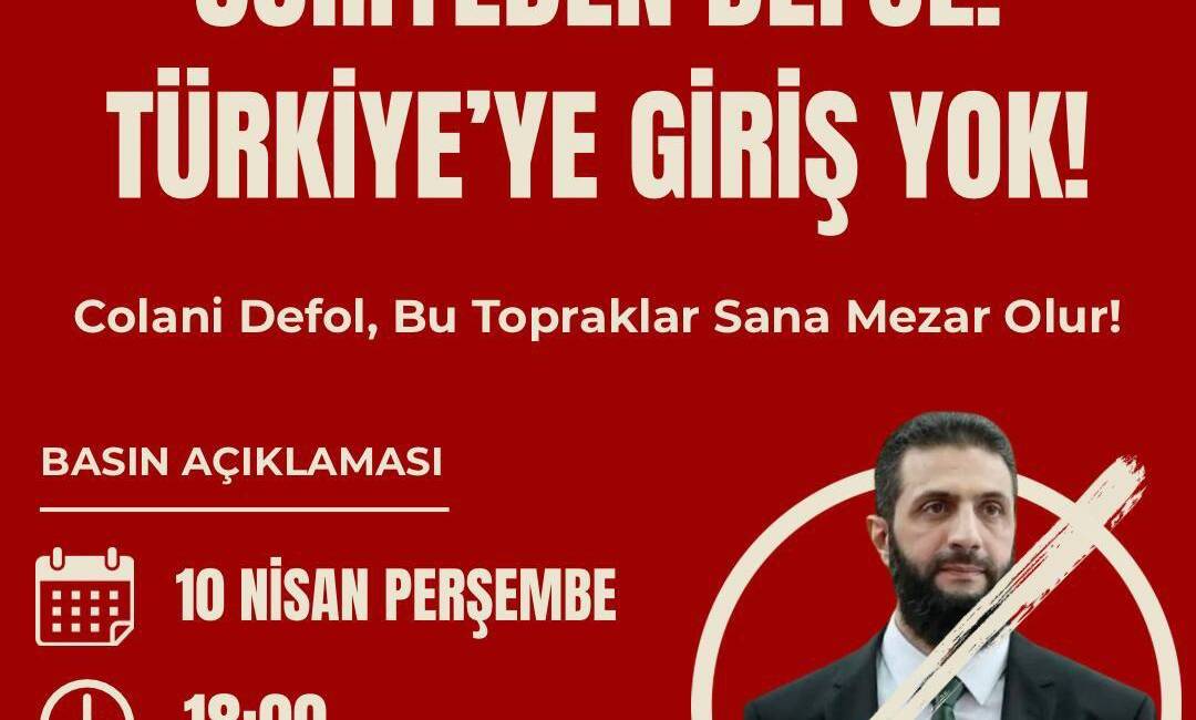 Suriye Halklarıyla Dayanışma Platformu, El Kaide bağlantılı Heyet Tahrir el-Şam