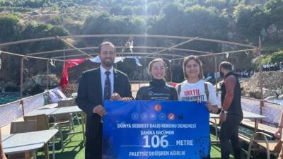 Serbest dalışta dünya rekorlarına imza atan Şahika Ercümen, Cumhurbaşkanlığı Sosyal