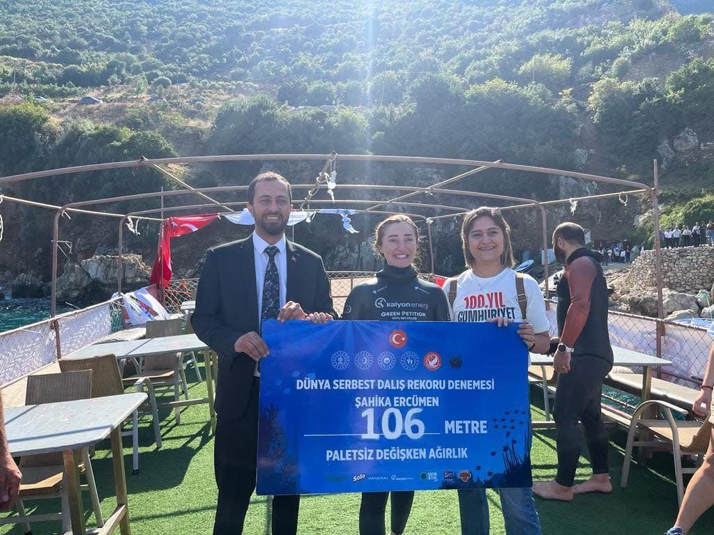Serbest dalışta dünya rekorlarına imza atan Şahika Ercümen, Cumhurbaşkanlığı Sosyal