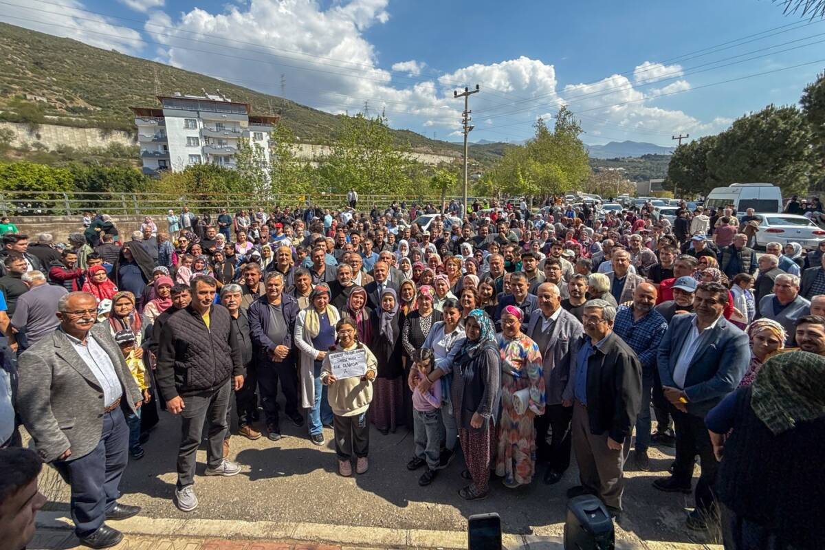 Hatay’ın İskenderun ilçesine bağlı Sarıseki Mahallesi’nde kurulmak istenen taş ocağına