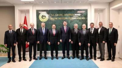 Vali Masatlı başkanlığındaki heyet, Hatay’ın yeniden yapılanma süreci kapsamında Ankara’da