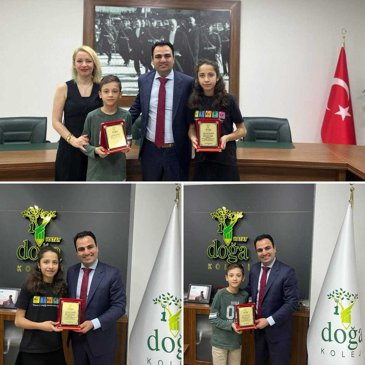 Hatay Doğa Koleji öğrencileri, 13.918 proje arasından sıyrılarak TÜBİTAK yarışmasında