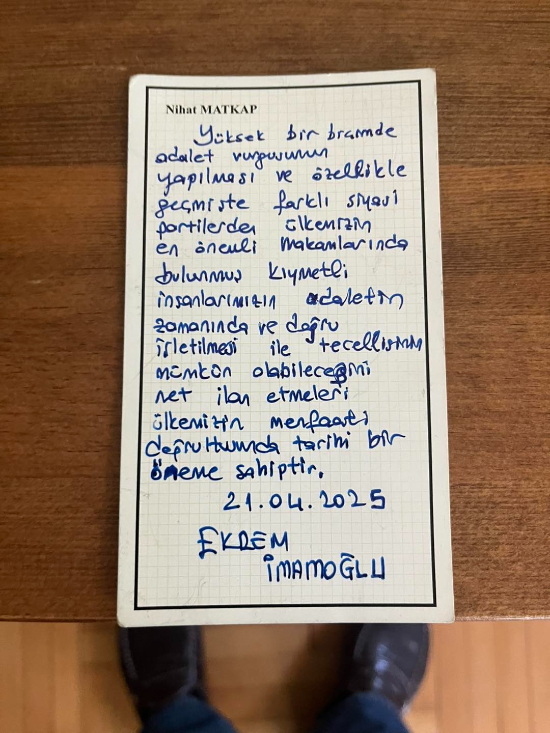 Hatay eski milletvekili ve bakan Nihat Matkap, geçtiğimiz gün İstanbul’a