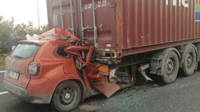 Hatay ile Osmaniye sınırındaki yol ayrımında sabah saatlerinde yaşanan trafik