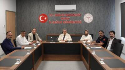 Hatay İl Sağlık Müdürlüğü’nde, İl Sağlık Müdürü Dr. Sıtkı Sönmez’in