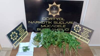 Hatay Emniyet Müdürlüğü ekipleri, uyuşturucu imal ve ticareti ile mücadele