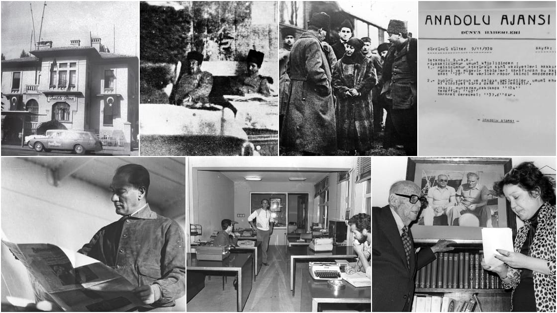 Türkiye’nin köklü haber ajansı Anadolu Ajansı (AA), Gazi Mustafa Kemal