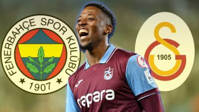 Fenerbahçe ile Galatasaray, Trabzonspor forması giyen golcü oyuncu Simon Banza