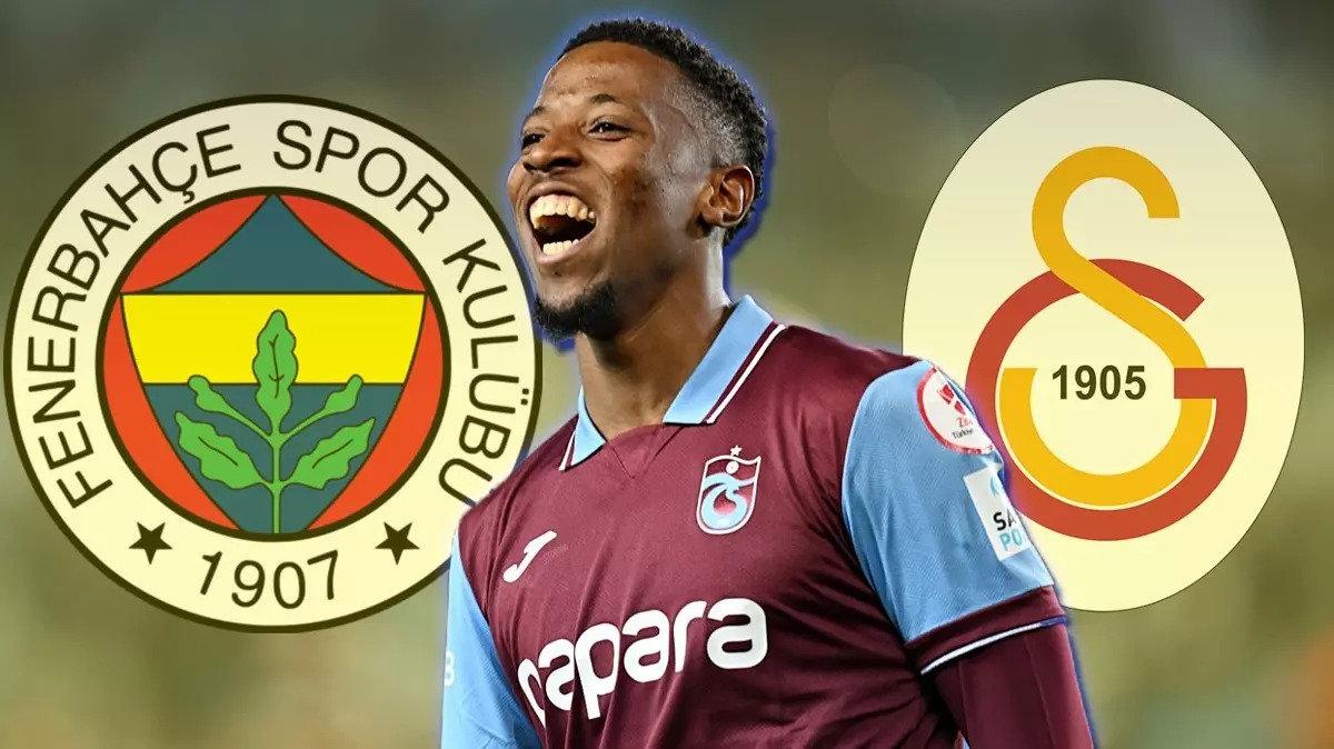 Fenerbahçe ile Galatasaray, Trabzonspor forması giyen golcü oyuncu Simon Banza