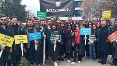 &nbsp; Hatay Barosu Başkanı Av. Hatay Tut ve yönetim kurulu