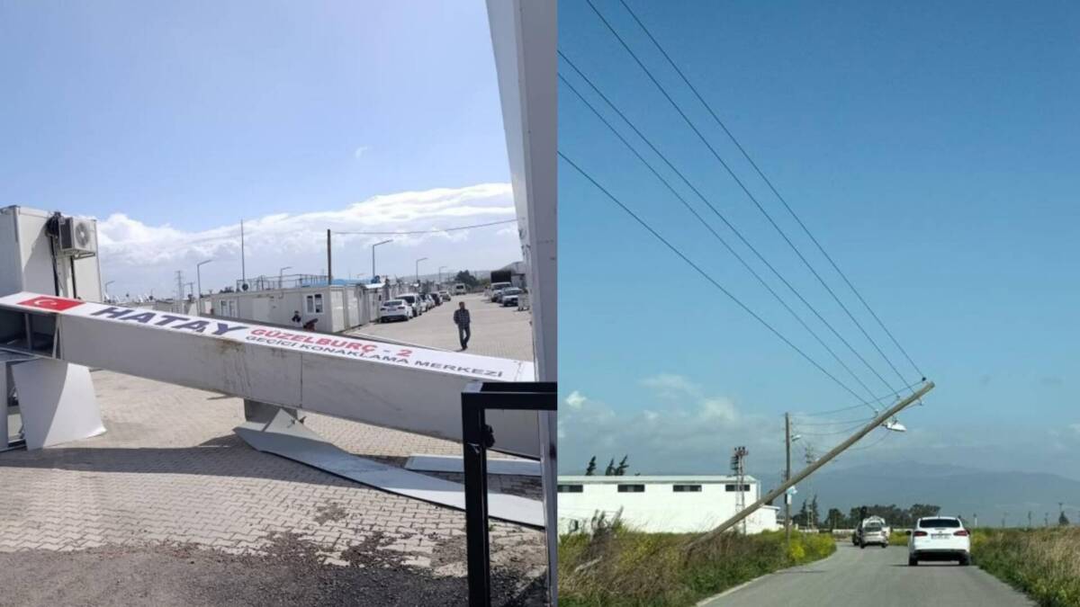 Meteoroloji’nin günler öncesinden uyardığı 10 Nisan’daki şiddetli fırtına, Hatay’da hayatı