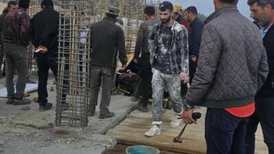 Hatay’ın Kırıkhan ilçesinde, bir şantiye alanında meydana gelen iş kazasında