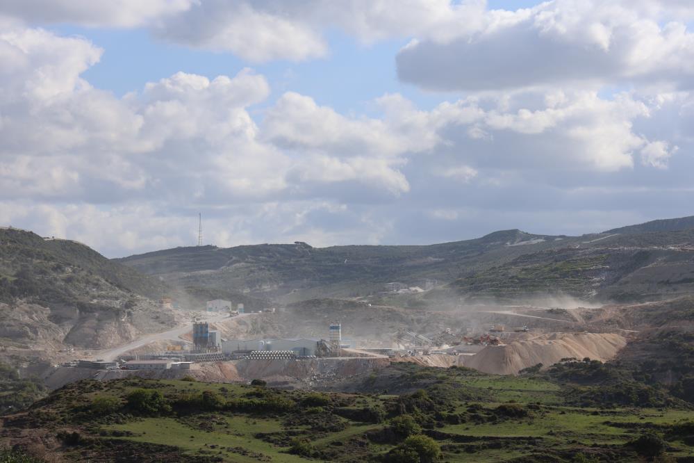 Hatay’ın Antakya ilçesi Mansurlu Mahallesi’nde yer alan taş ocağında yapılan