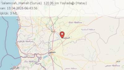 Suriye’nin Salamiyah bölgesinde sabah saatlerinde meydana gelen deprem, sınır hattına