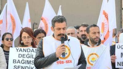 Tüm Öğretmenler Birliği Sendikası (TÖB-SEN) Genel Başkanı Deniz Ezer, ENAG