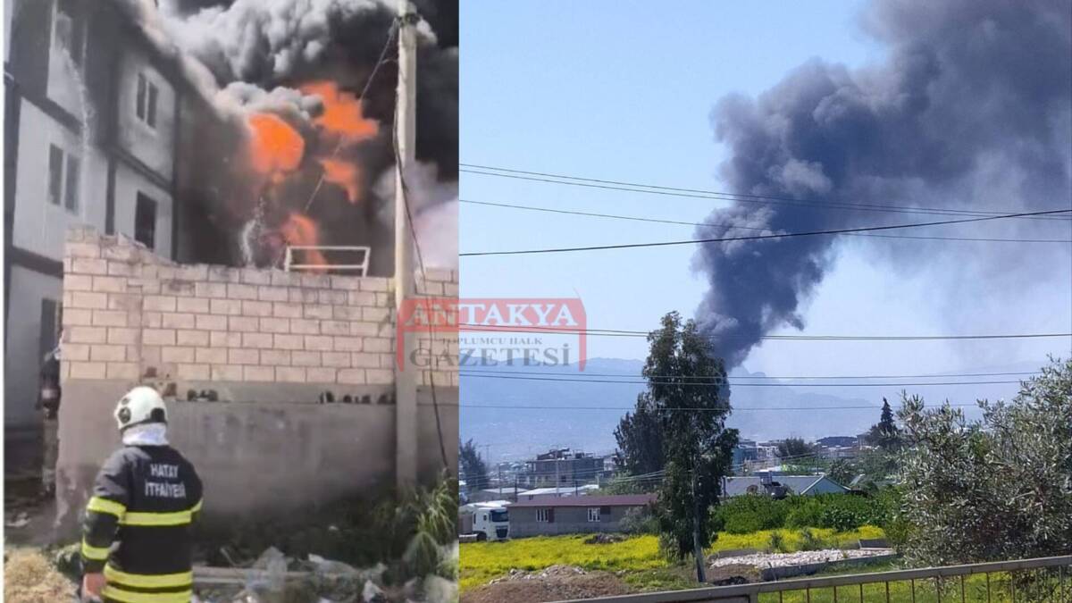 Hatay’ın Antakya ilçesi Odabaşı Mahallesi’nde bulunan bir şantiyede, işçilerin kaldığı