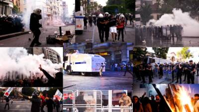Taksim Gezi Parkı’nda 27 Mayıs 2013’te ağaçların taşınmasına karşı başlayan