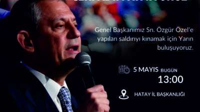 CHP Genel Başkanı Özgür Özel’e yönelik dün gerçekleştirilen fiziki saldırıya