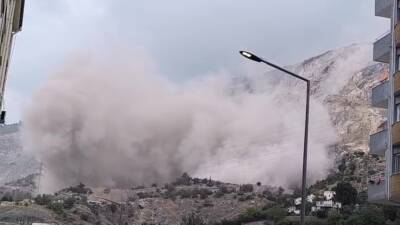 Hatay’ın İskenderun ilçesinde kent merkezine yakın noktadaki taş ocağında yapılan