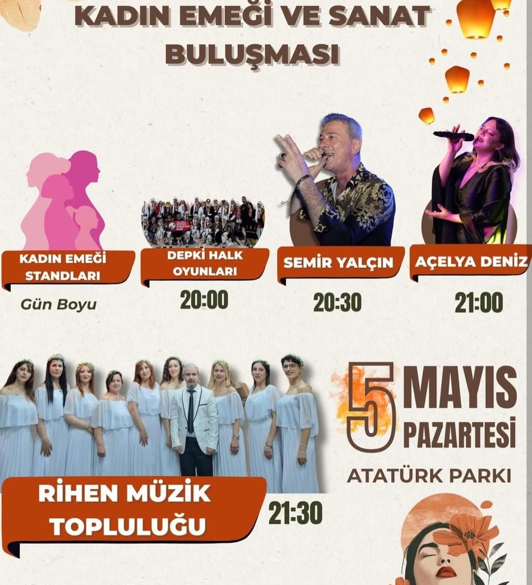 Hatay’da 5 Mayıs Hıdırellez kutlamaları kapsamında düzenlenen “Kadın Emeği ve