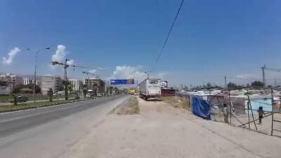   Hatay Kırıkhan’daki mülteci konteyner kentinin hemen yanındaki kontrolsüz kavşak,