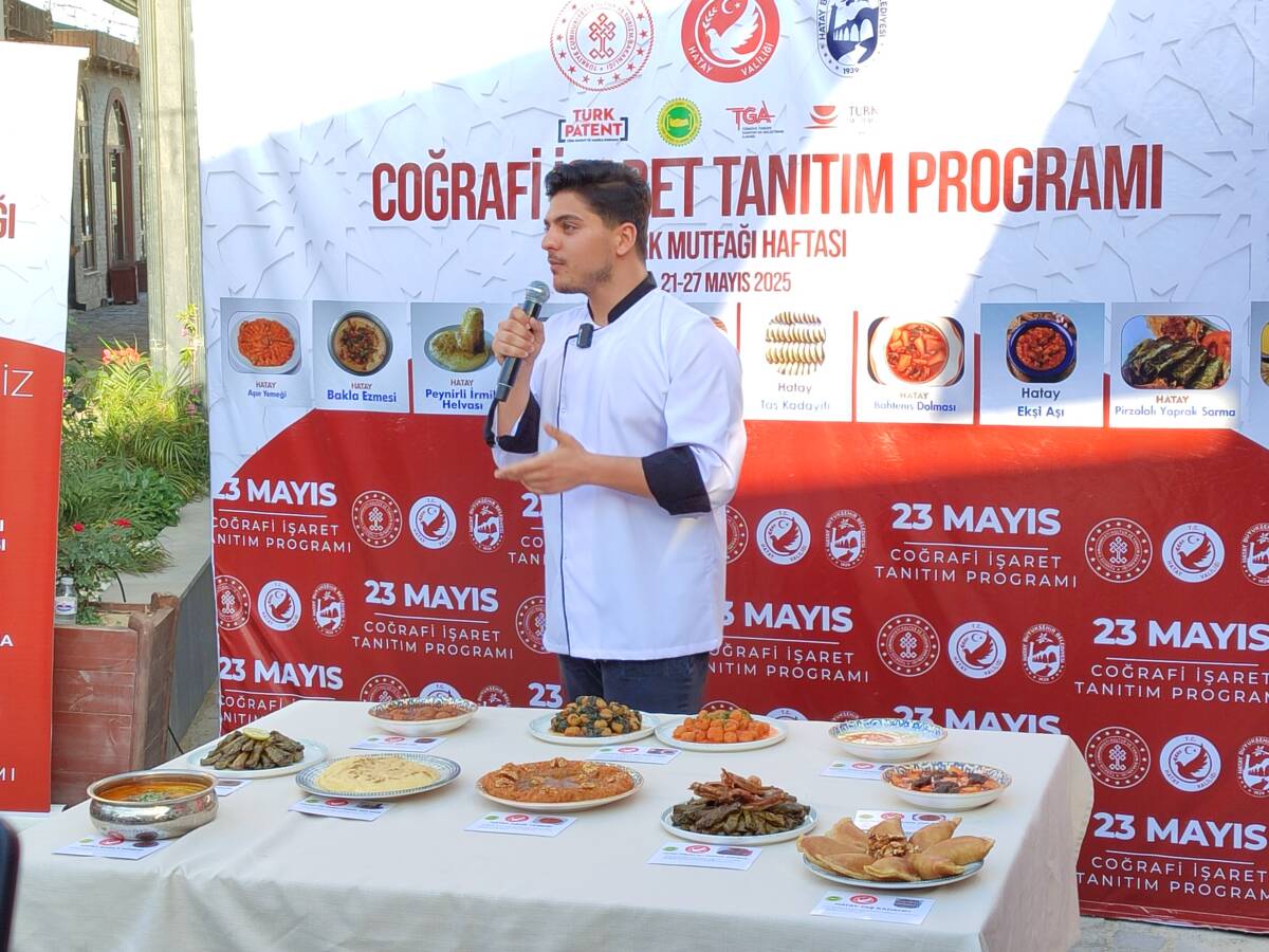 Hatay’da düzenlenen “Coğrafi İşaret Tanıtım Programı”, kentin gastronomi zenginliğini vitrine