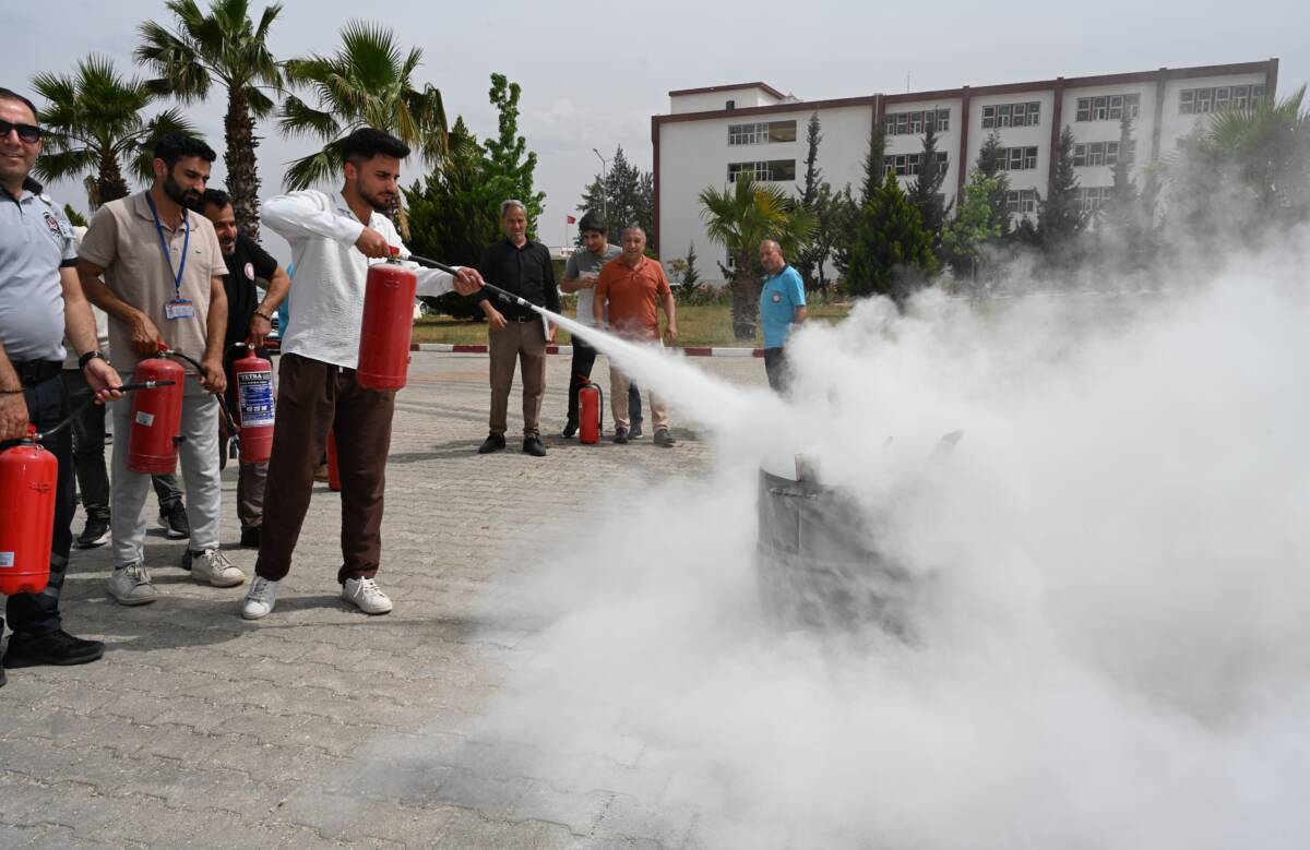 Hatay Mustafa Kemal Üniversitesi’nde (MKÜ), olası yangınlara karşı hazırlık seviyesini