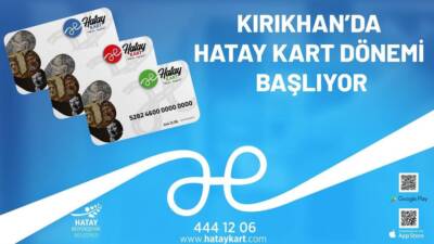 Hatay Büyükşehir Belediyesi (HBB), 19 Mayıs Pazartesi günü itibarıyla Kırıkhan