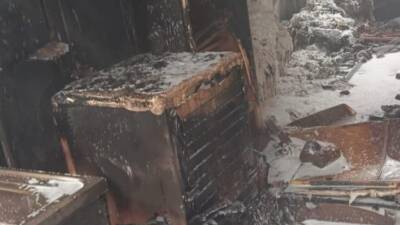 Hatay’ın Kırıkhan ilçesinde, yaşam alanı olarak kullanılan bir konteynerde çıkan