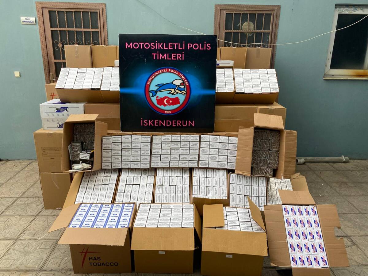 Hatay Emniyet Müdürlüğü ekipleri, kaçakçılıkla mücadele kapsamında yürüttükleri çalışmalar sonucunda