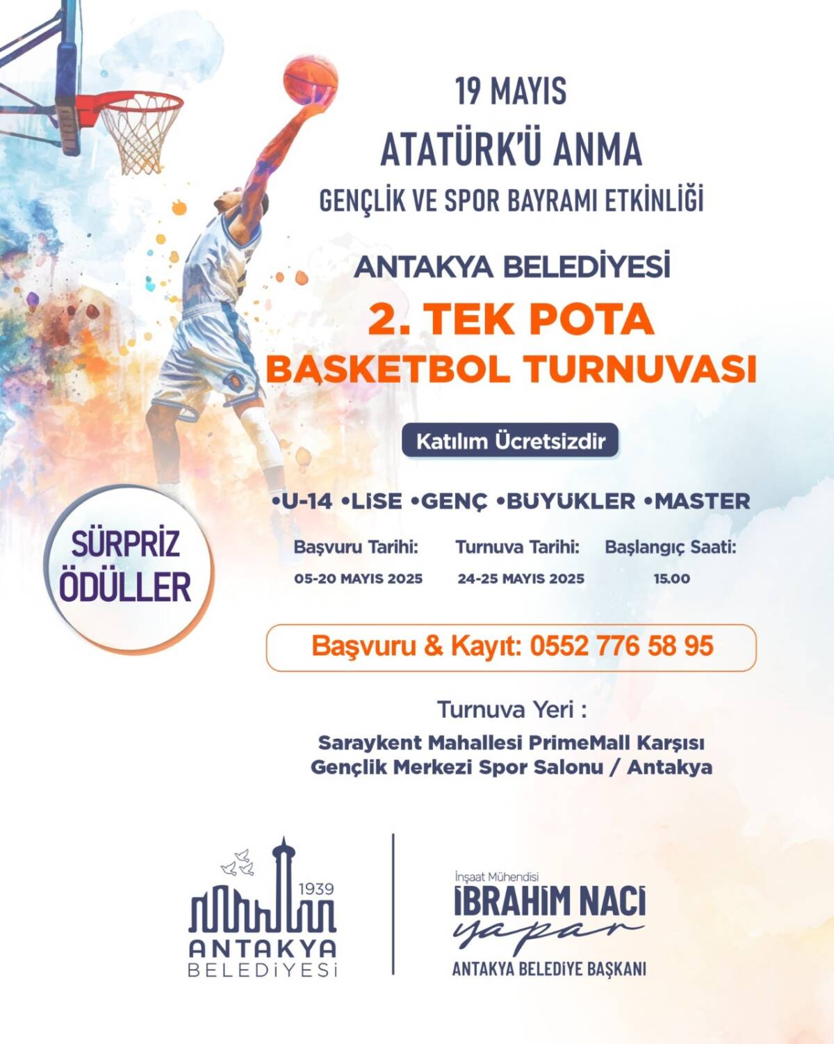 Antakya Belediyesi, 19 Mayıs Atatürk’ü Anma, Gençlik ve Spor Bayramı