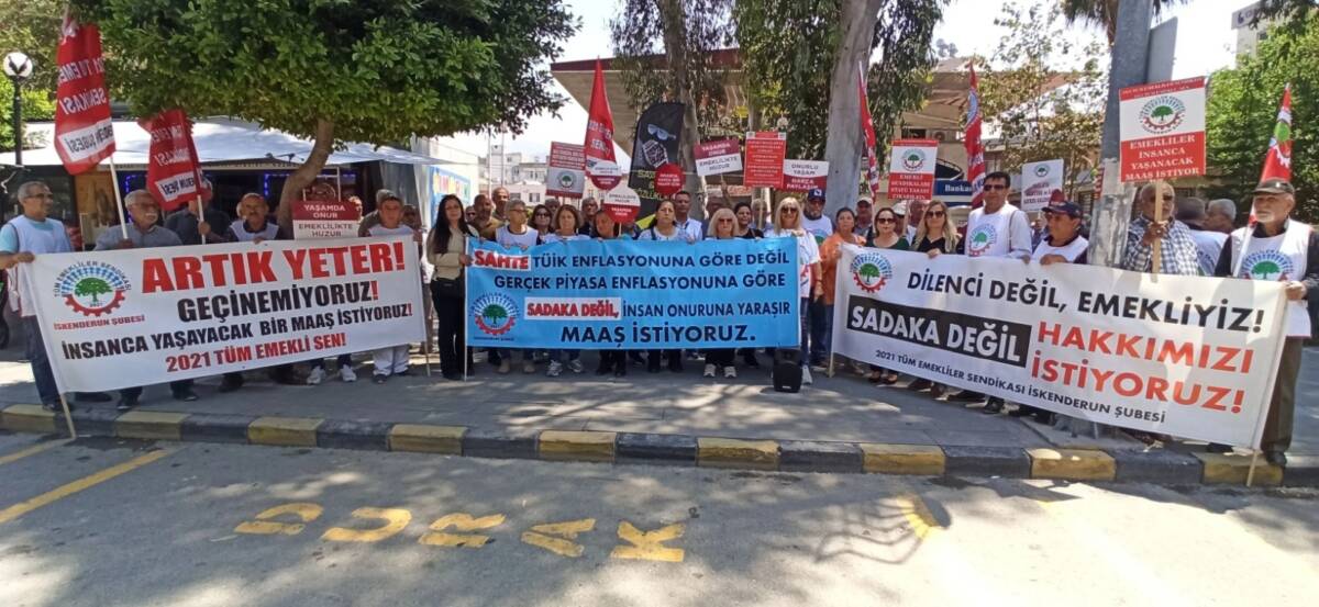 &nbsp; Hatay’ın İskenderun ilçesinde bir araya gelen Tüm Emekli Sen