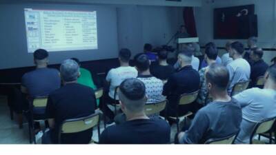 Arsuz-Karaağaç’taki cezaevinde bulunan hükümlü ve tutuklulara yönelik, bulaşıcı hastalıklardan korunma