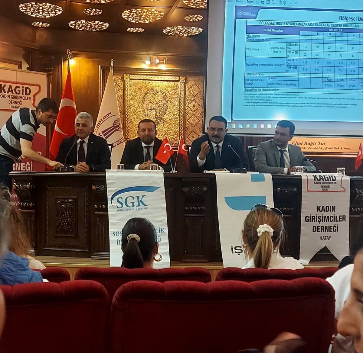 Hatay’da kadın girişimciliğini desteklemek amacıyla İŞKUR, SGK, KOSGEB ve İl