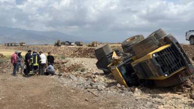 Hatay’ın Kırıkhan ilçesinde, Yalanhoz Mahallesi’nde meydana gelen kazada, inşaat çalışmalarının