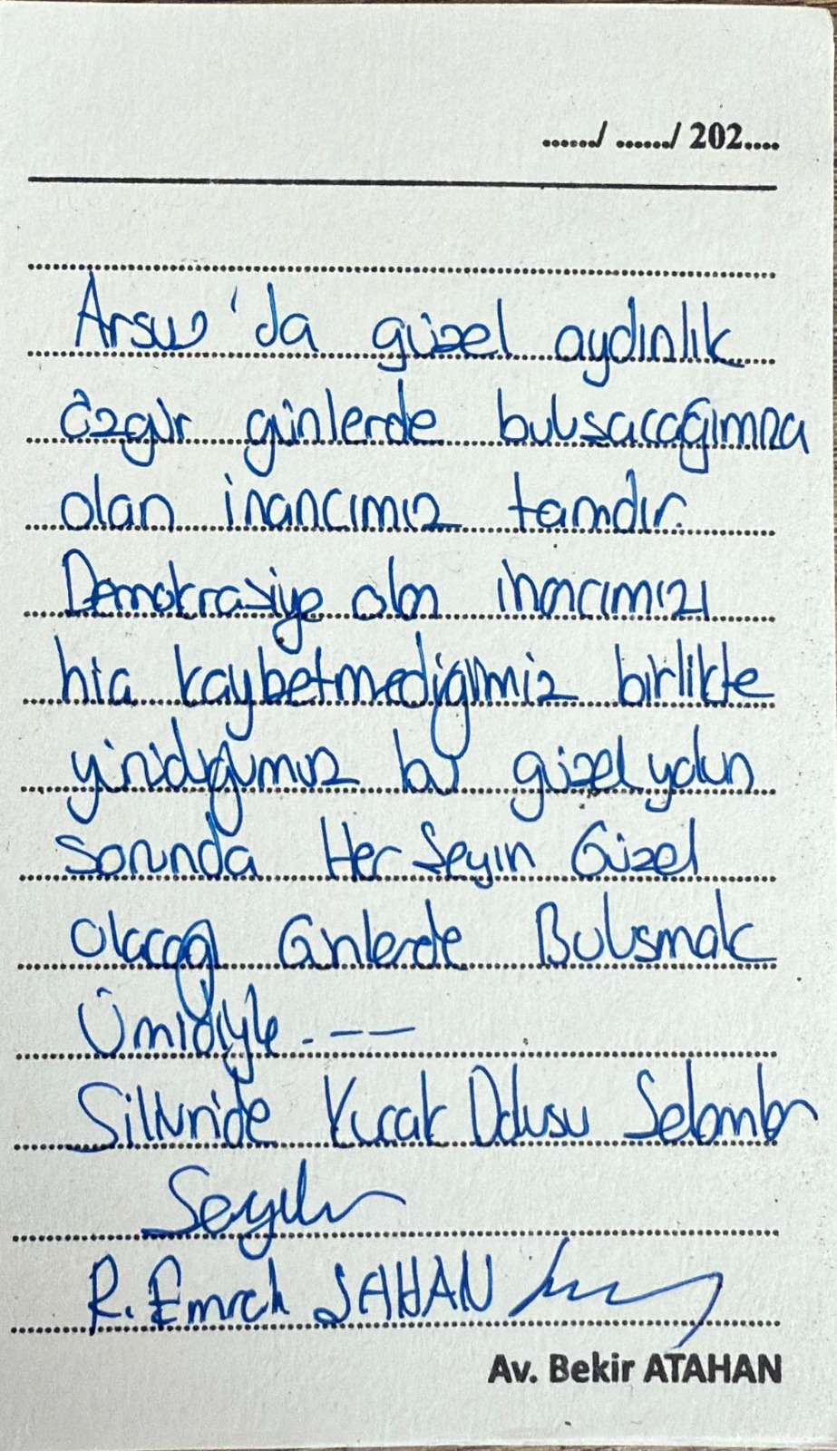 Antakyalı avukat ve genç siyasetçi Av. Bekir Atahan, İstanbul Silivri
