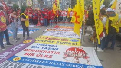 Eğitim ve Bilim Emekçileri Sendikası (Eğitim Sen) Hatay Şubesi, her