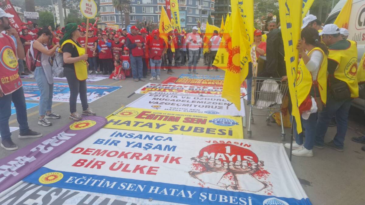 Eğitim ve Bilim Emekçileri Sendikası (Eğitim Sen) Hatay Şubesi, her