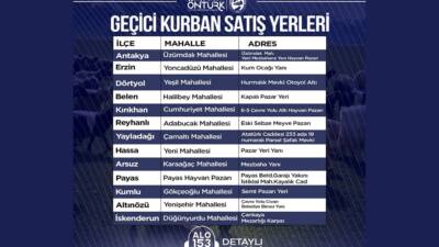 Hatay Büyükşehir Belediyesi (HBB), yaklaşan Kurban Bayramı öncesinde vatandaşların kurban