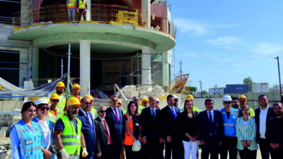 Kahramanmaraş merkezli depremlerde ağır hasar gören Hatay Meclis Binası, yeniden