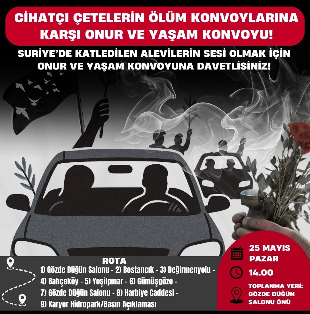 Hatay’da bugün Suriye’de katledilen Alevilerin sesi olmak amacıyla “Onur ve