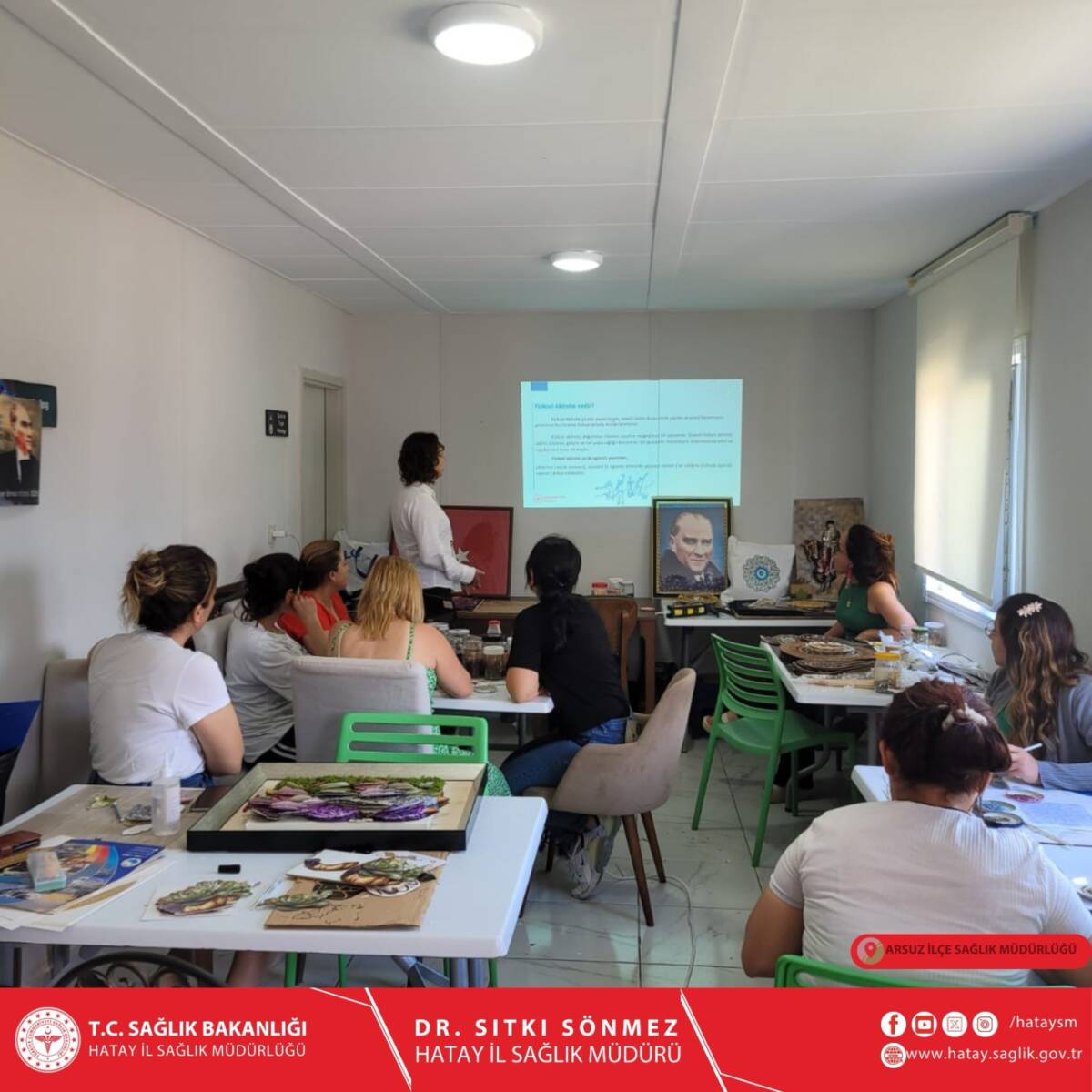 Arsuz İlçe Sağlık Müdürlüğü, toplum sağlığını geliştirme hedefiyle hayata geçirilen