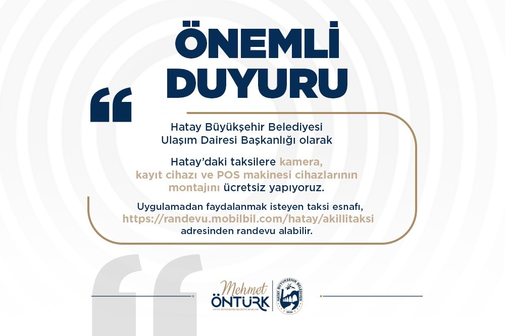 Hatay Büyükşehir Belediyesi (HBB), şehir içi ulaşımı daha güvenli, konforlu