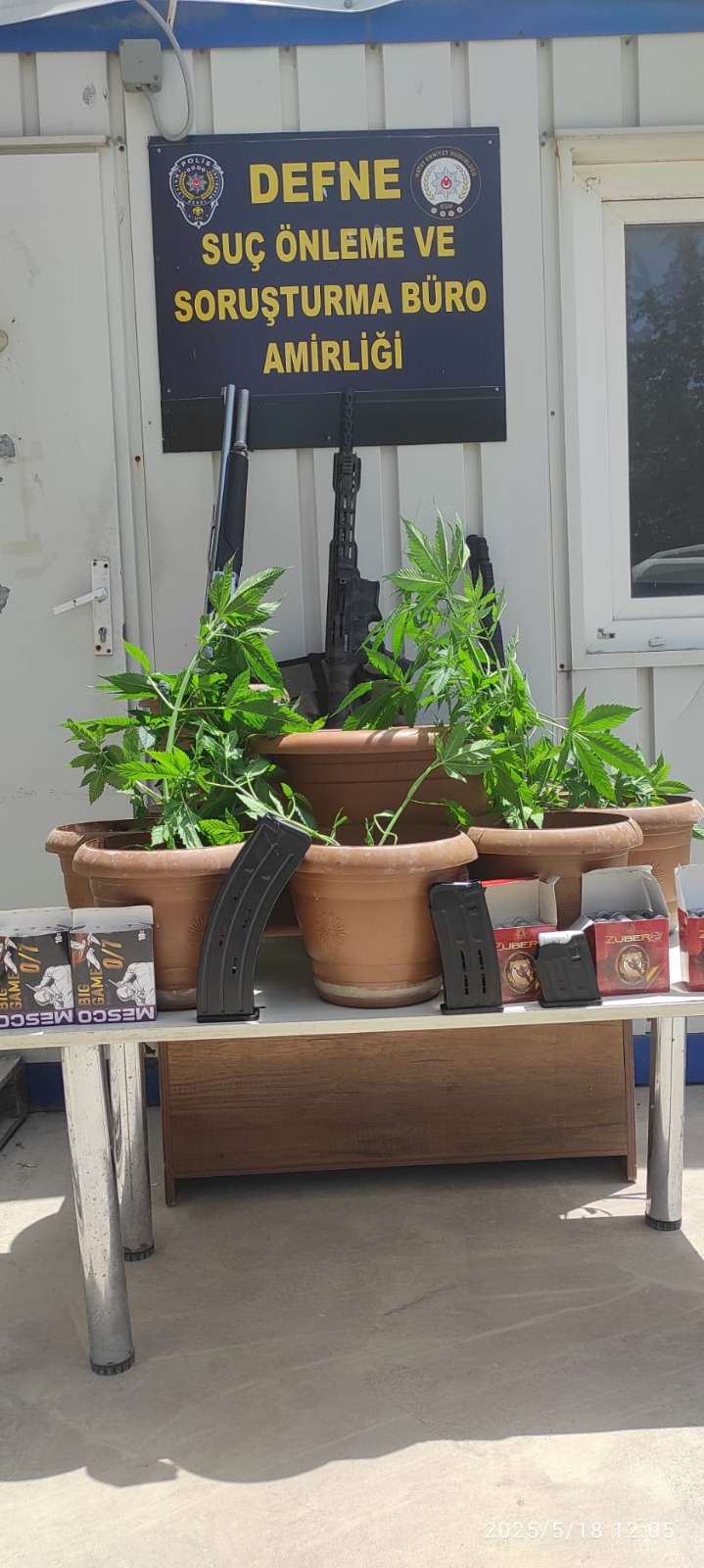 Hatay Emniyet Müdürlüğü ekipleri, 18 Mayıs 2025 tarihinde Defne ilçesi