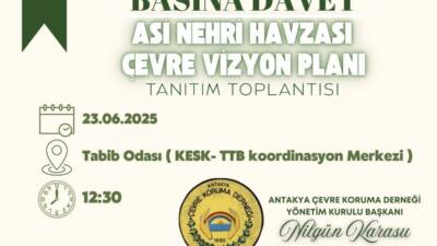 Antakya Çevre Koruma Derneği, Asi Nehri Havzası’nı merkeze alan çevre