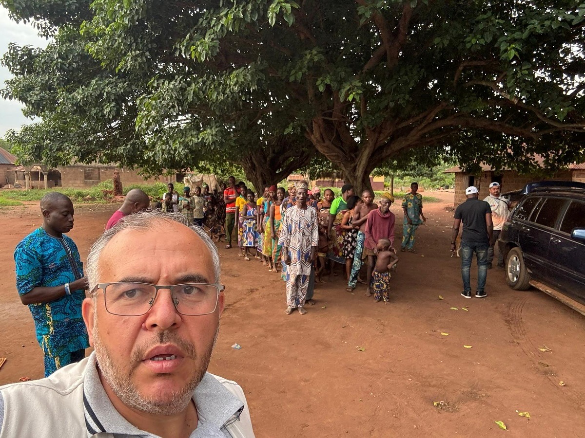 Hatay Saadet Partisi milletvekili Necmettin Çalışkan, Kurban Bayramı’nı Afrika’nın Batı’sında