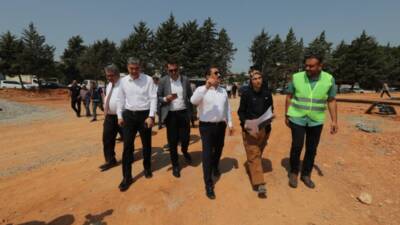 Hatay Valisi Mustafa Masatlı, Reyhanlı ilçesinde yapımı devam eden önemli