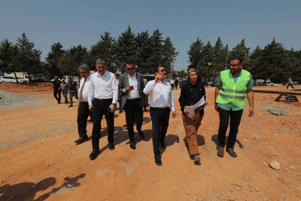 Hatay Valisi Mustafa Masatlı, Reyhanlı ilçesinde yapımı devam eden önemli